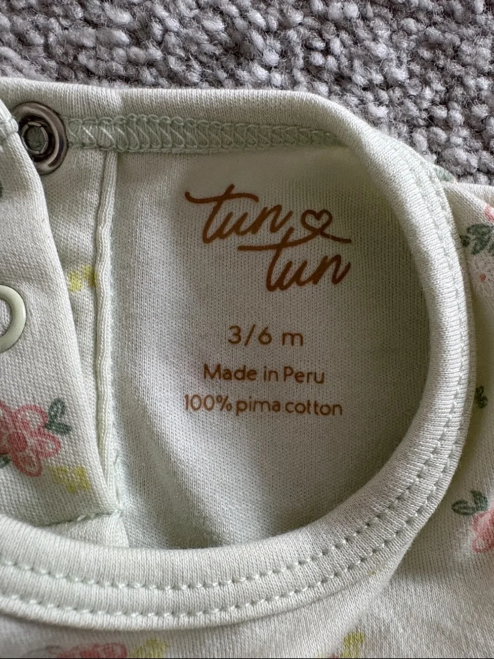 Mint Green Floral Baby Girl Matching Set